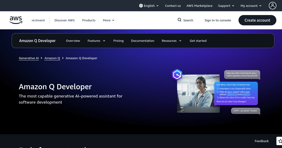 Amazon Q Developer banner