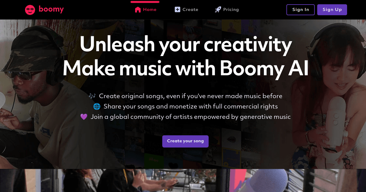 Boomy banner