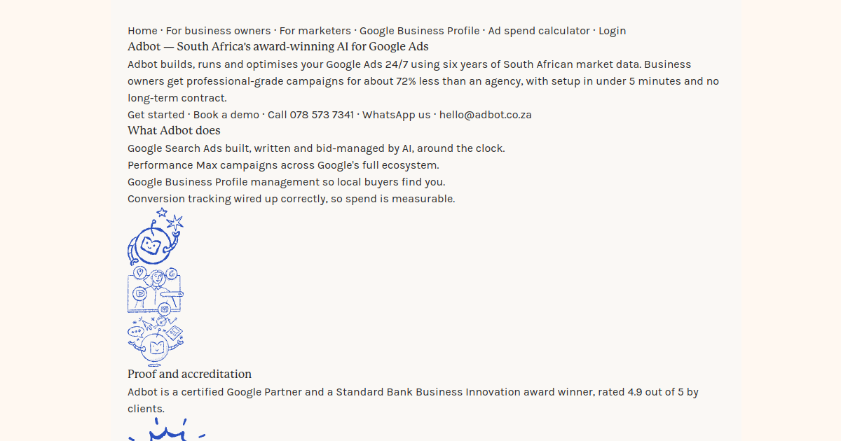 Adbot Your Search Ads Specialist banner
