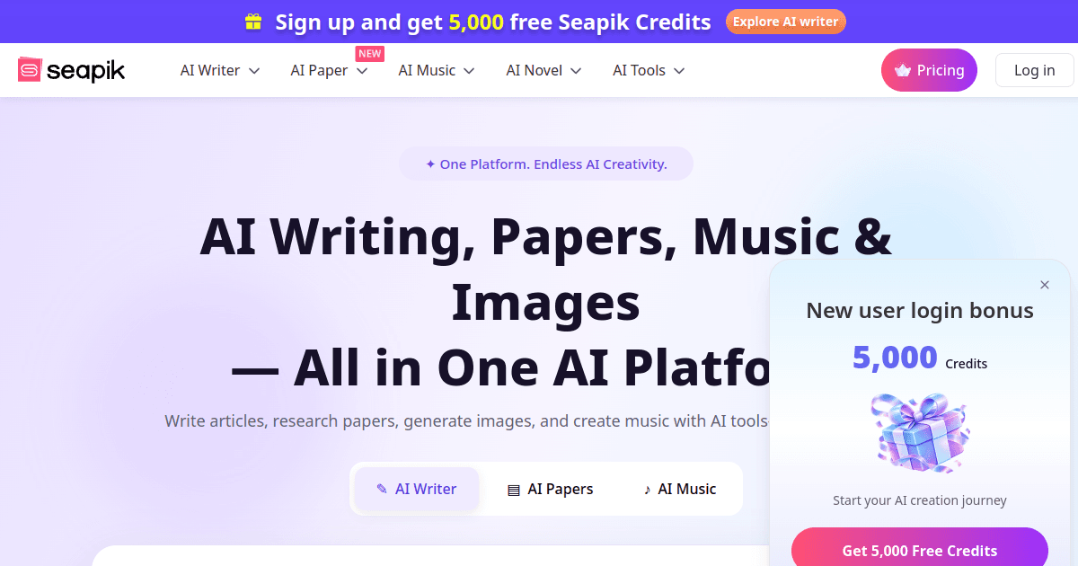 Seapik Ai banner