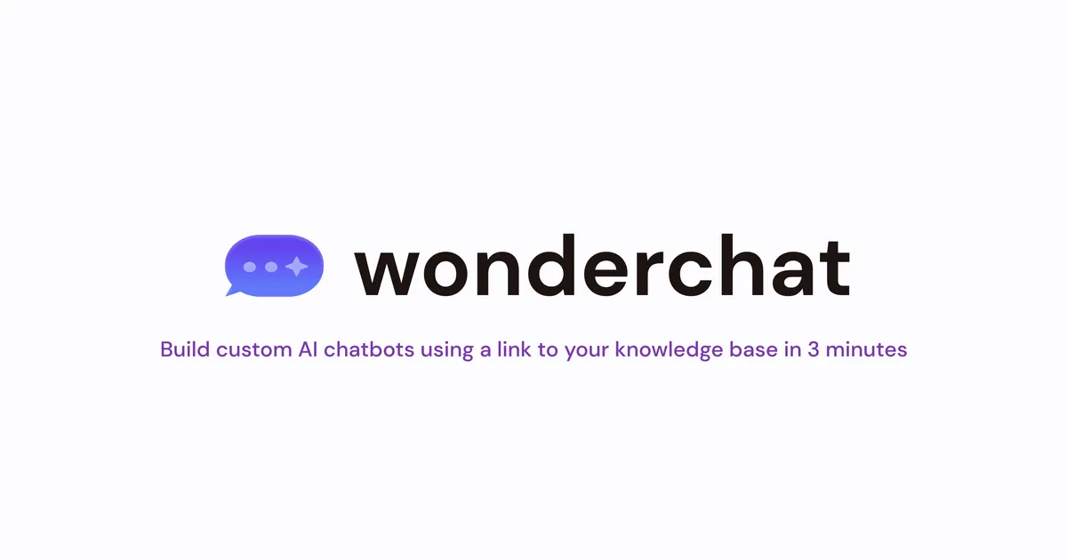 Wonderchat banner Wonderchat banner